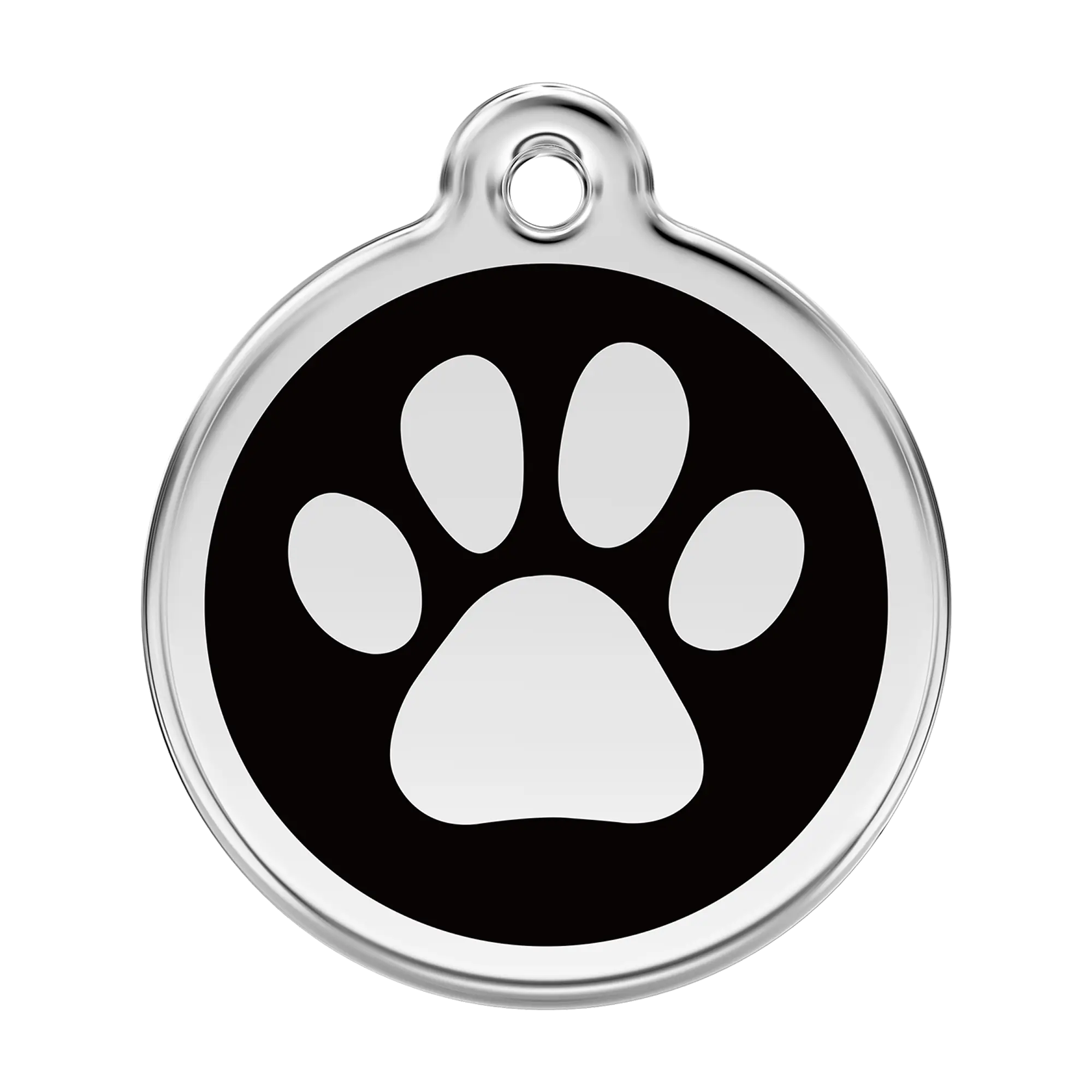 Pawprint Enamel & Stainless Steel pet tag