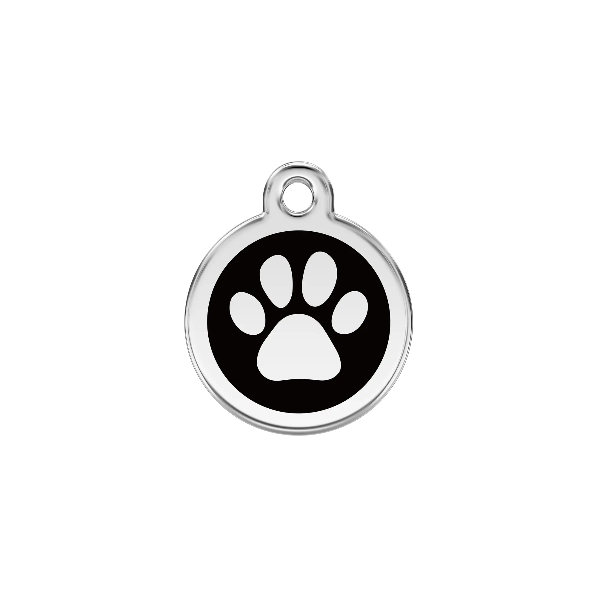 Pawprint Enamel & Stainless Steel pet tag