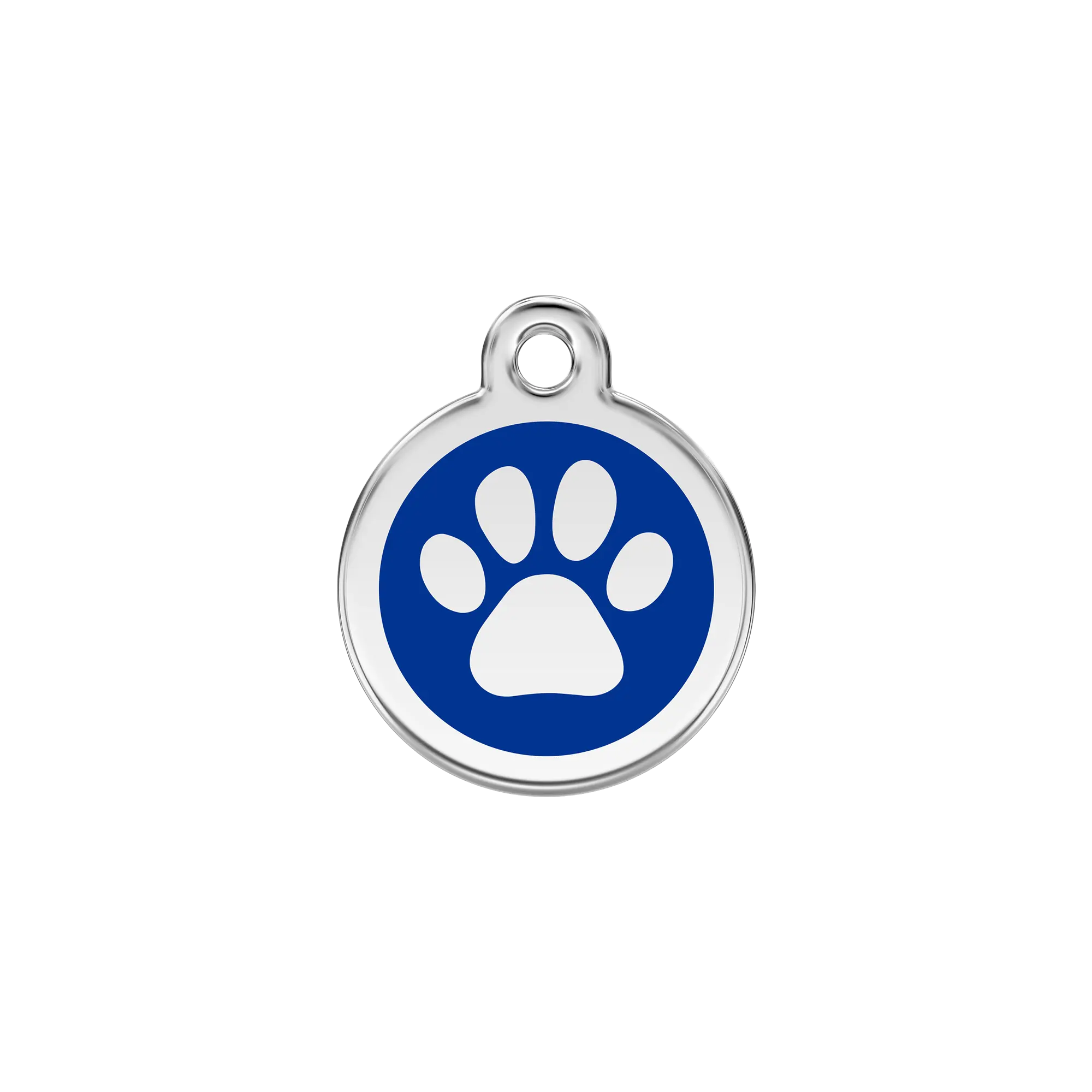 Pawprint Enamel & Stainless Steel pet tag