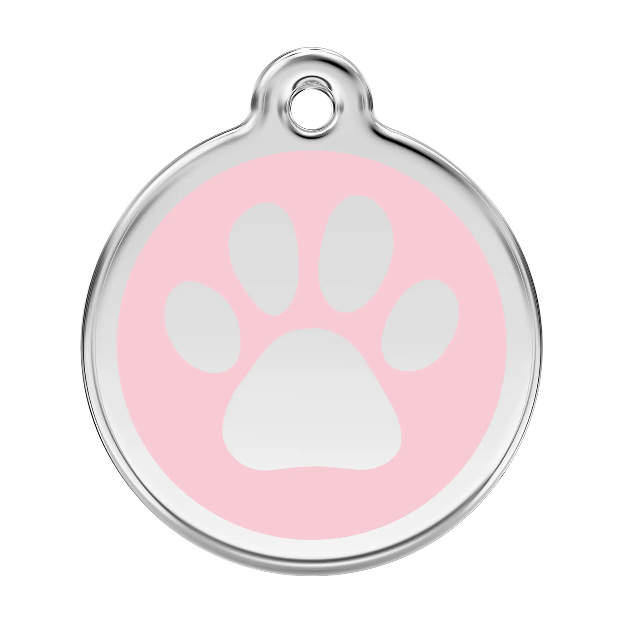 Pawprint Enamel & Stainless Steel pet tag