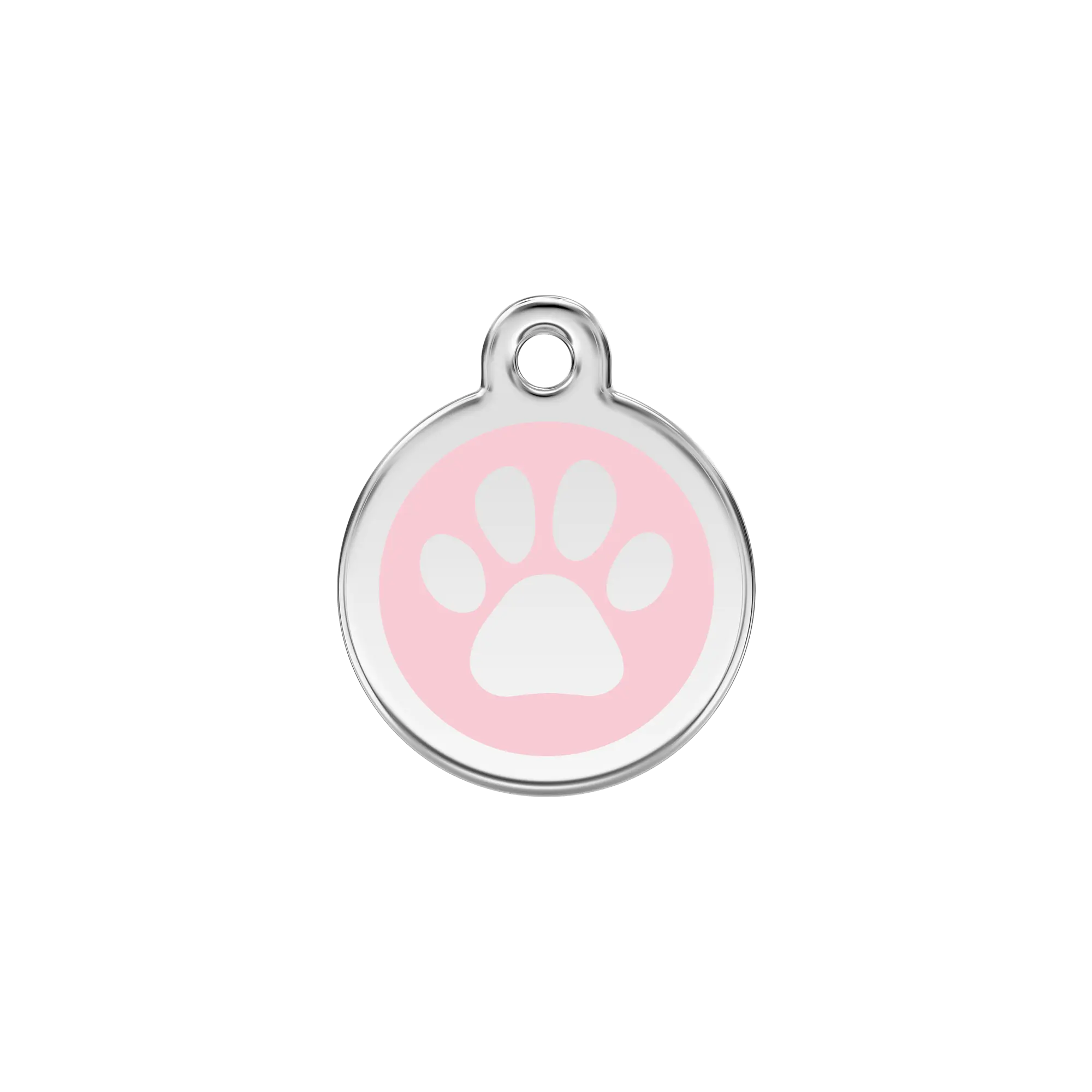 Pawprint Enamel & Stainless Steel pet tag