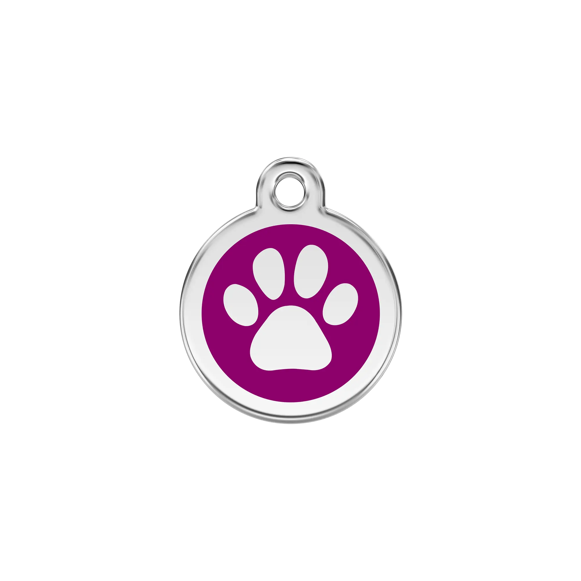 Pawprint Enamel & Stainless Steel pet tag