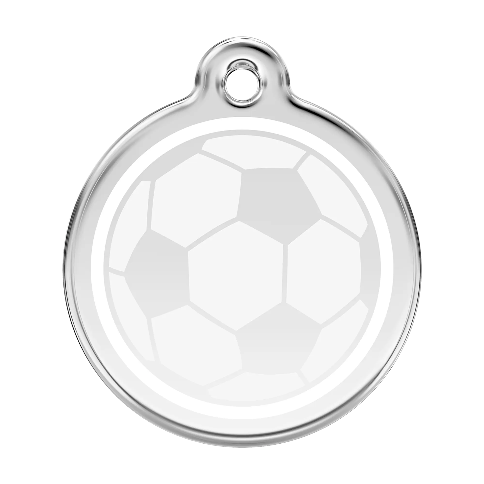 Soccer Ball Enamel & Stainless Steel pet tag