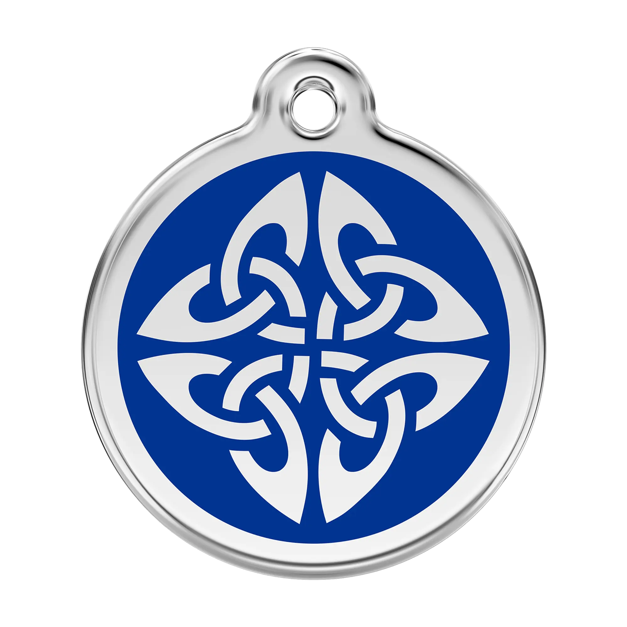 Tribal Arrows in Dark Blue Enamel & Stainless Steel pet tag
