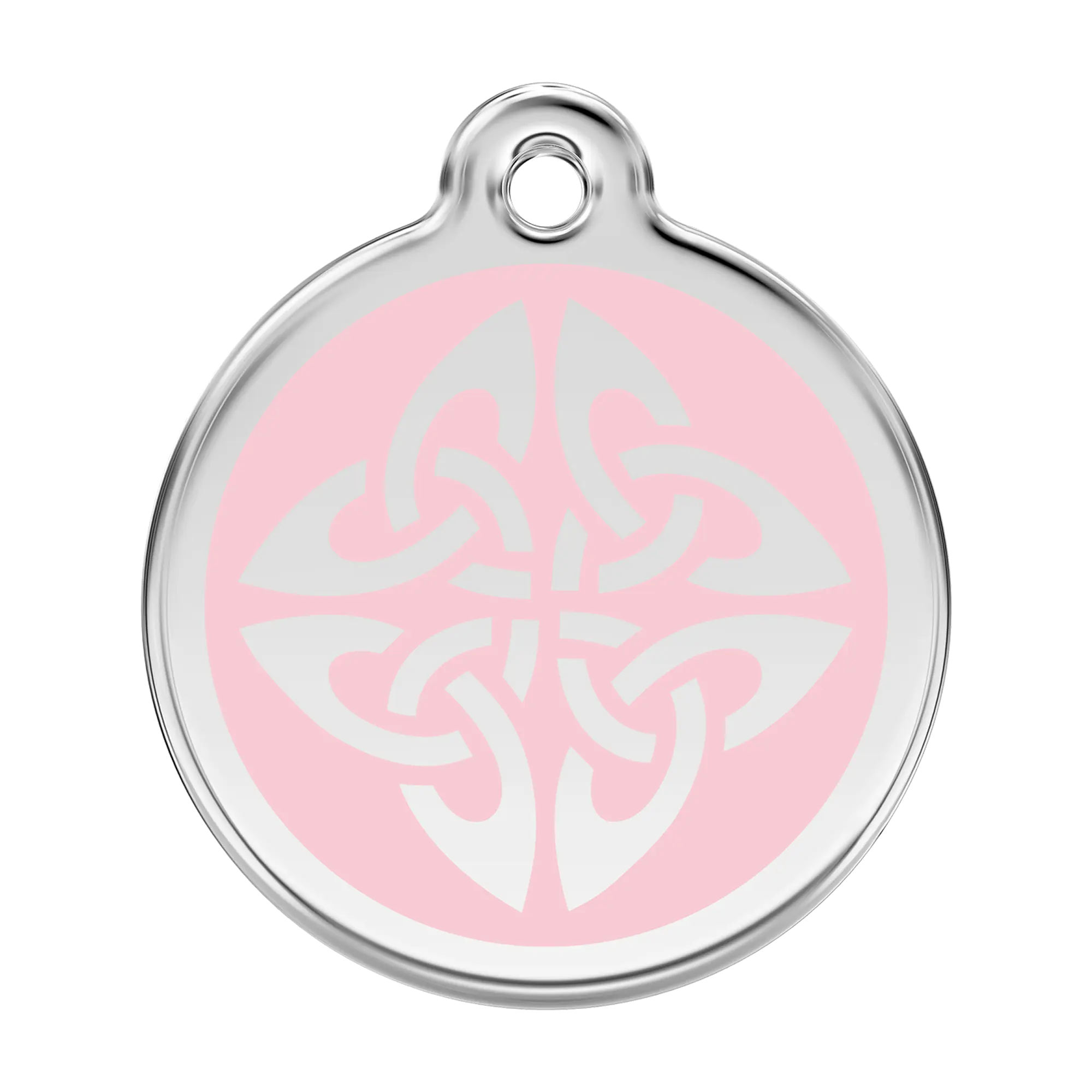 Tribal Arrows in Pink Enamel & Stainless Steel pet tag