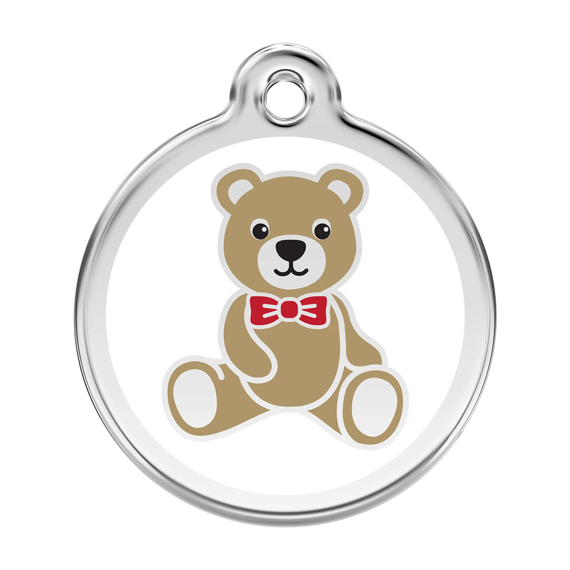 Teddy Bear Enamel & Stainless Steel pet tag