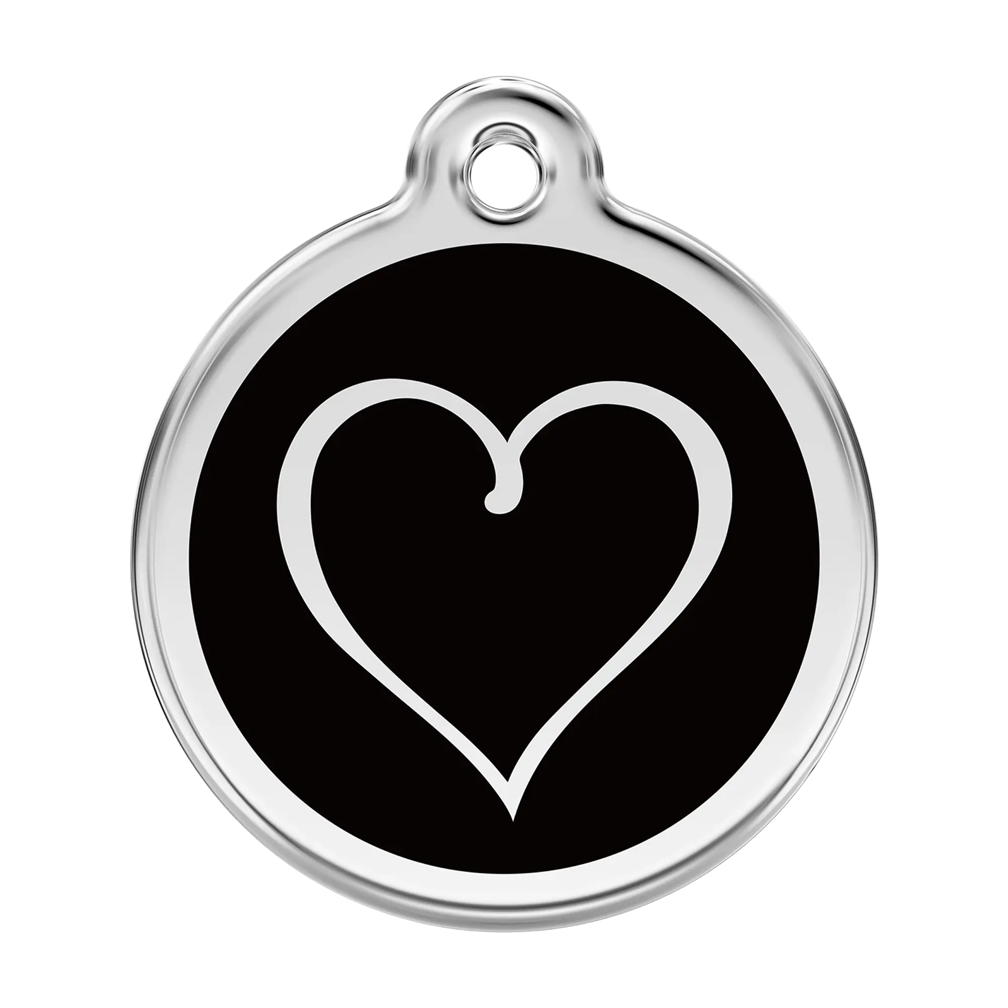 Tribal Heart Enamel & Stainless Steel pet tag