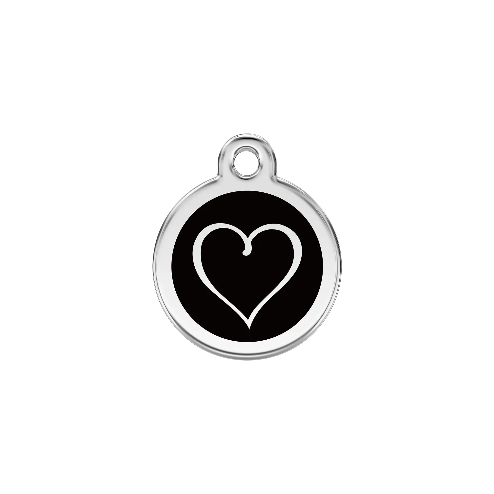 Tribal Heart Enamel & Stainless Steel pet tag