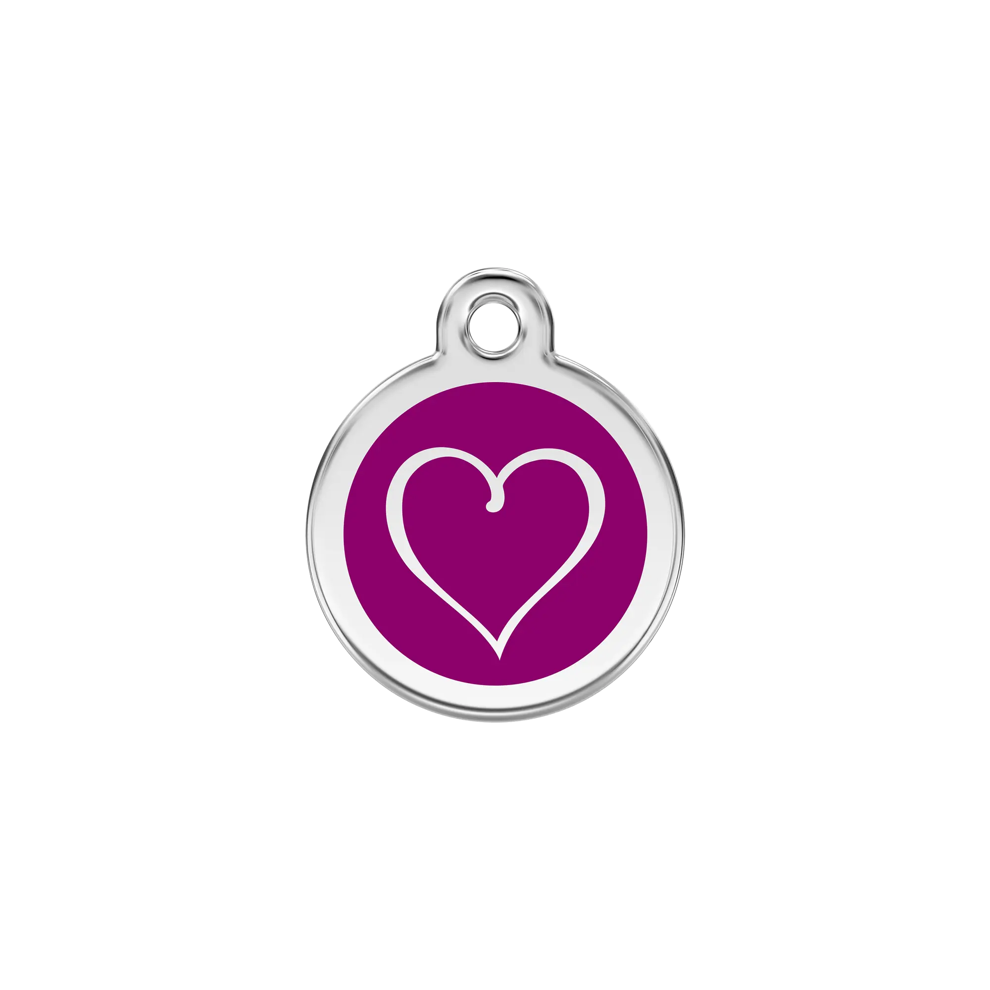 Tribal Heart Enamel & Stainless Steel pet tag