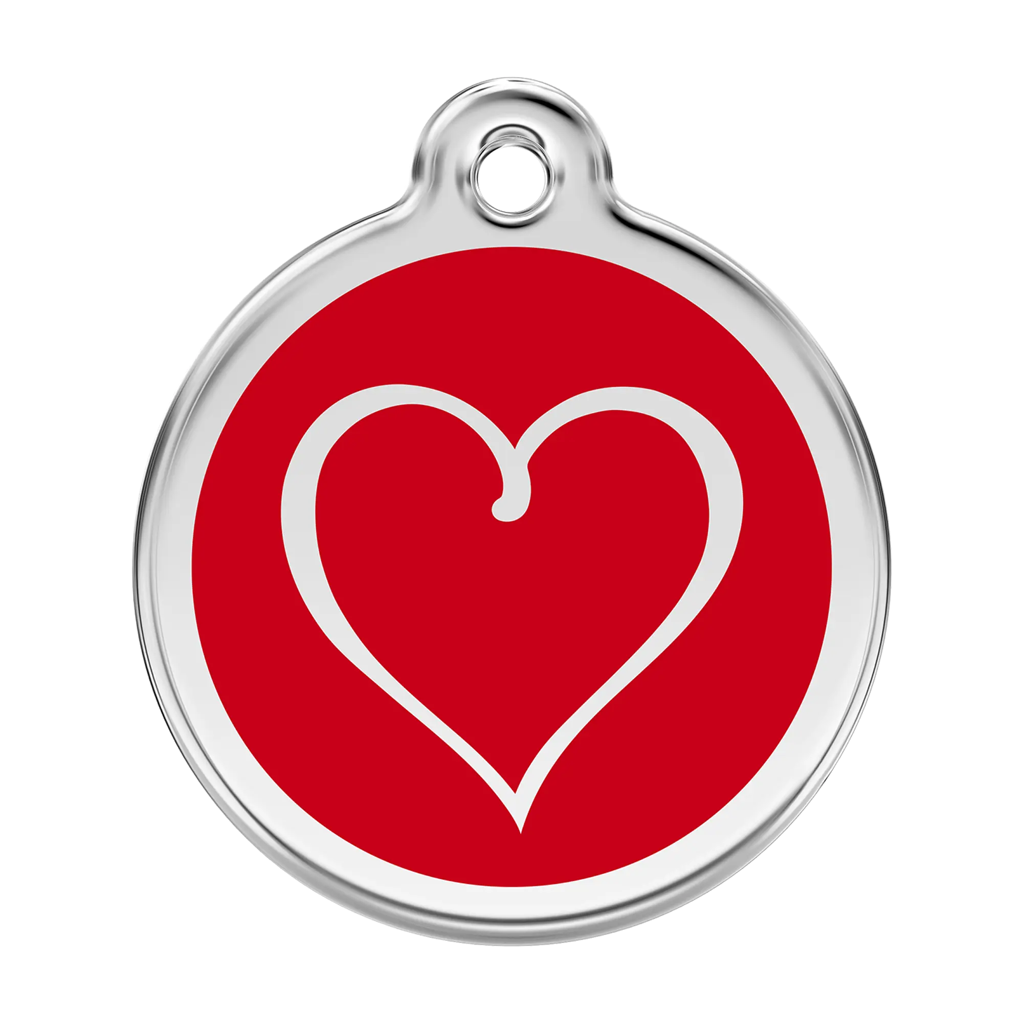 Tribal Heart Enamel & Stainless Steel pet tag