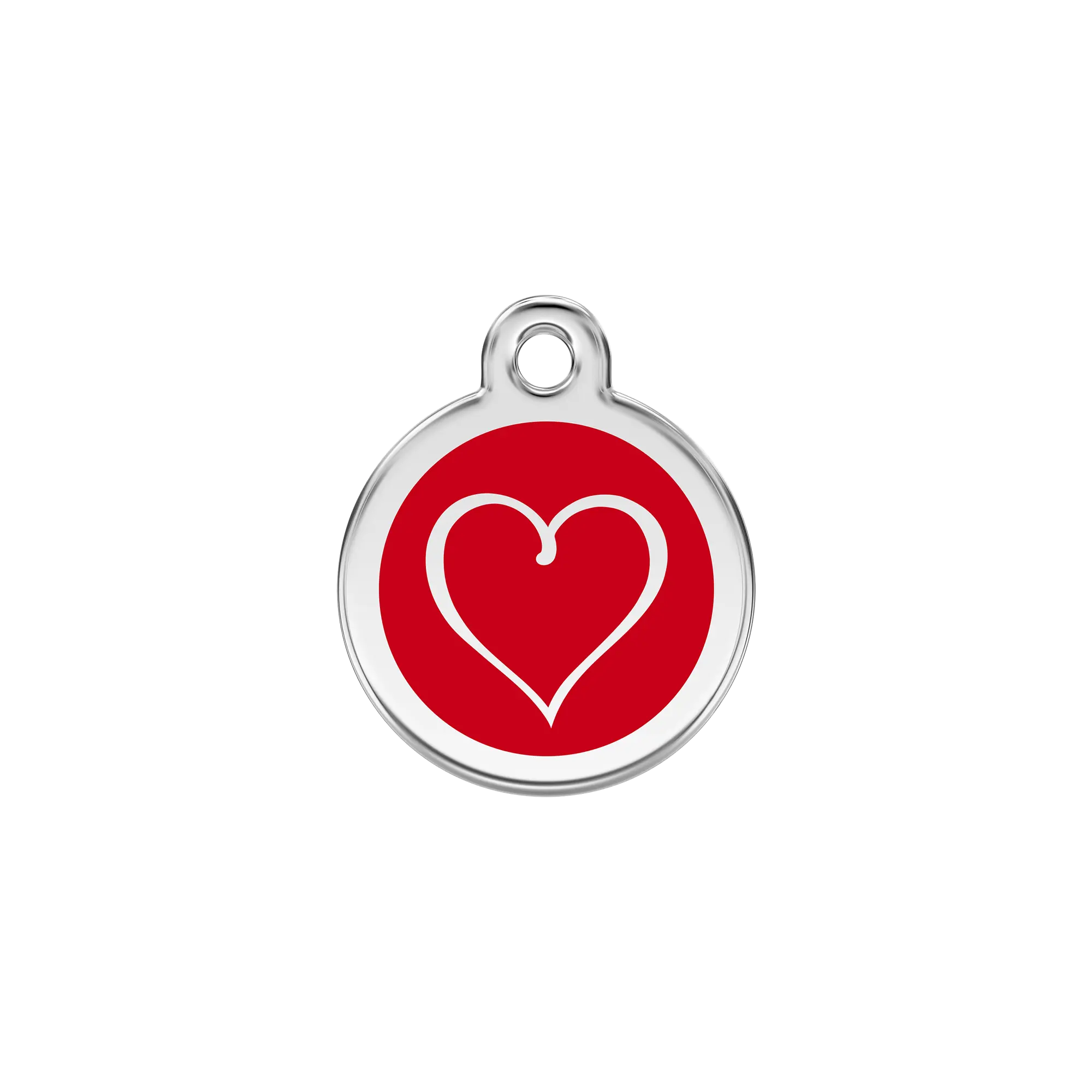 Tribal Heart Enamel & Stainless Steel pet tag
