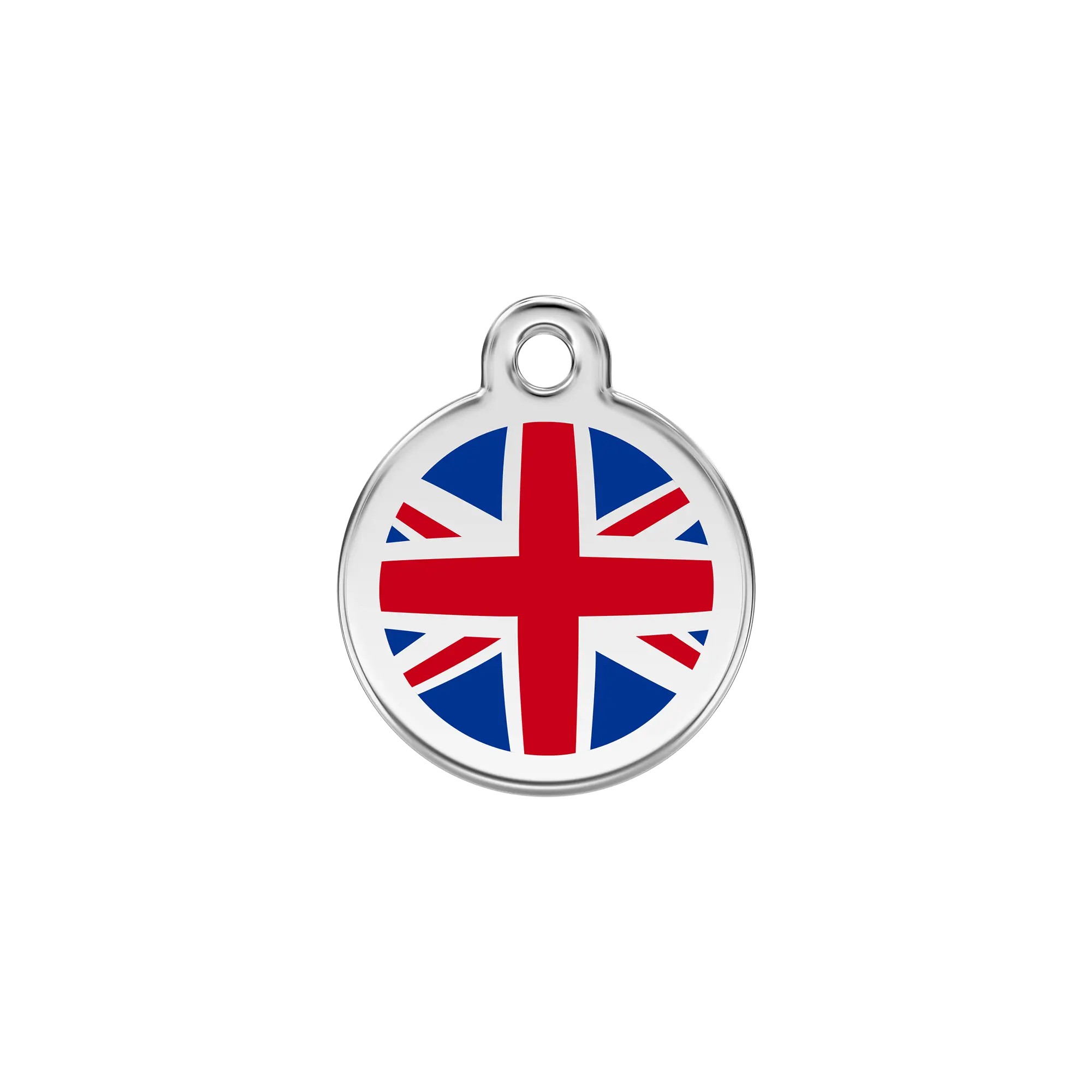 UK Flag Enamel & Stainless Steel pet tag