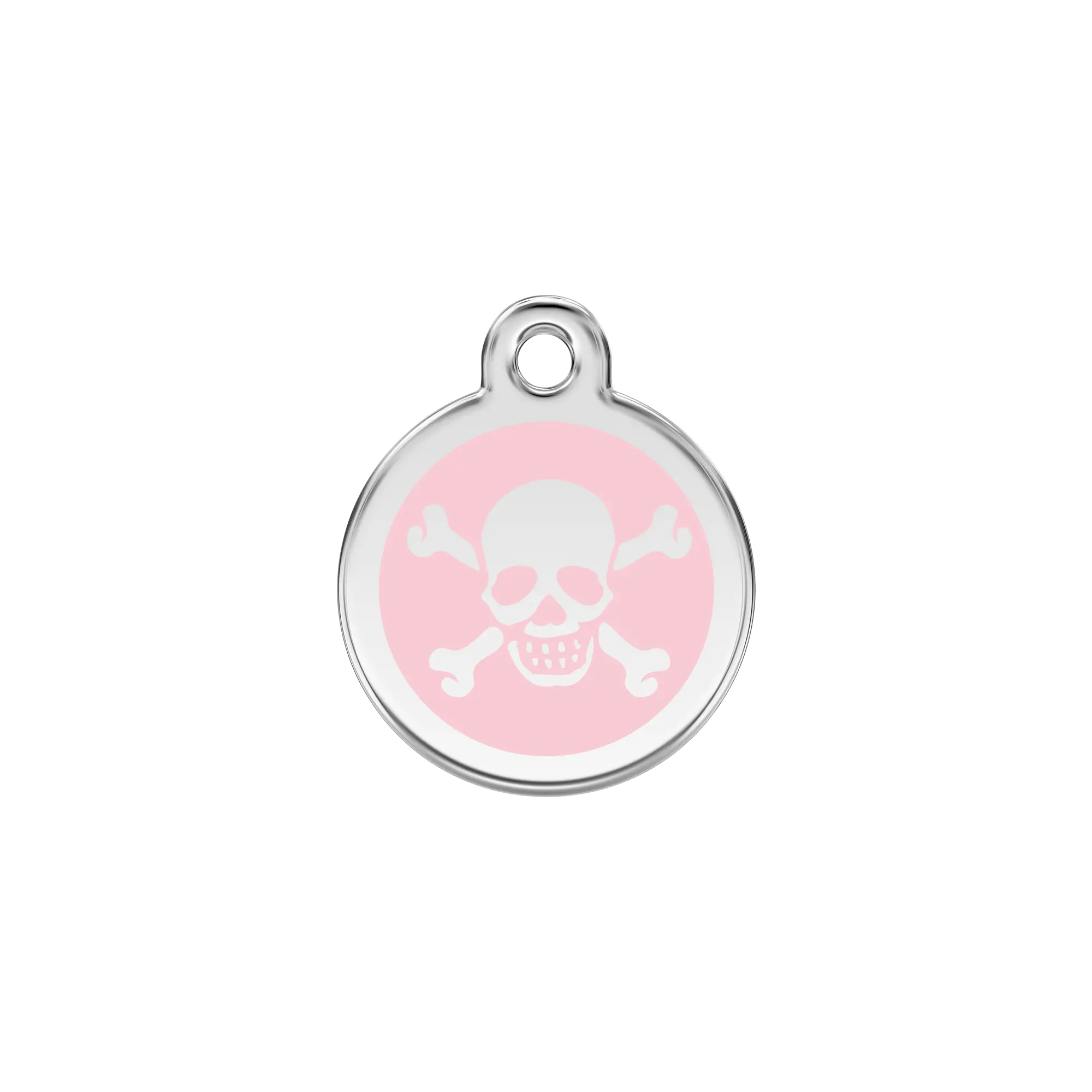 Skull & Crossbones Enamel & Stainless Steel pet tag