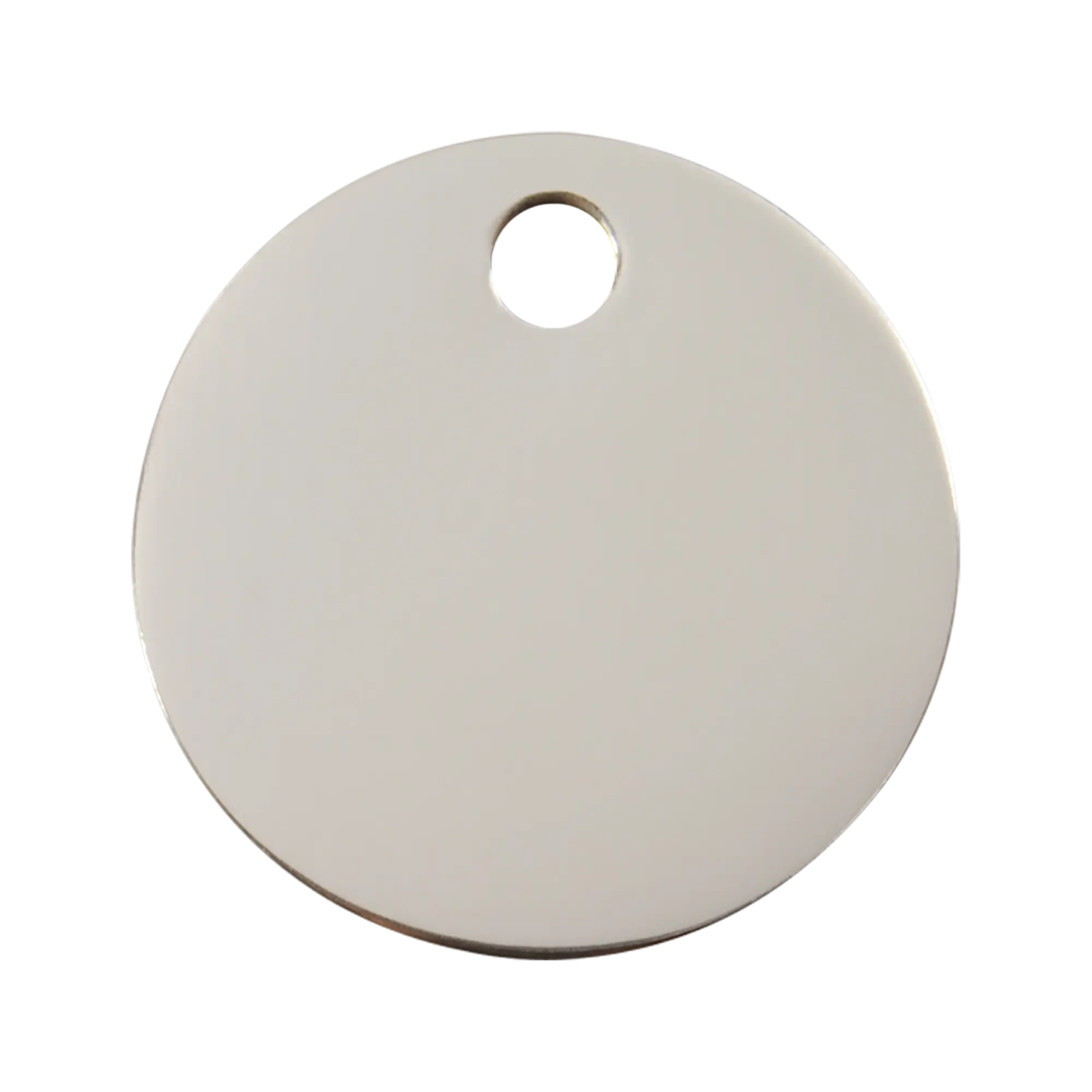 Circle Flat Stainless Steel pet tag