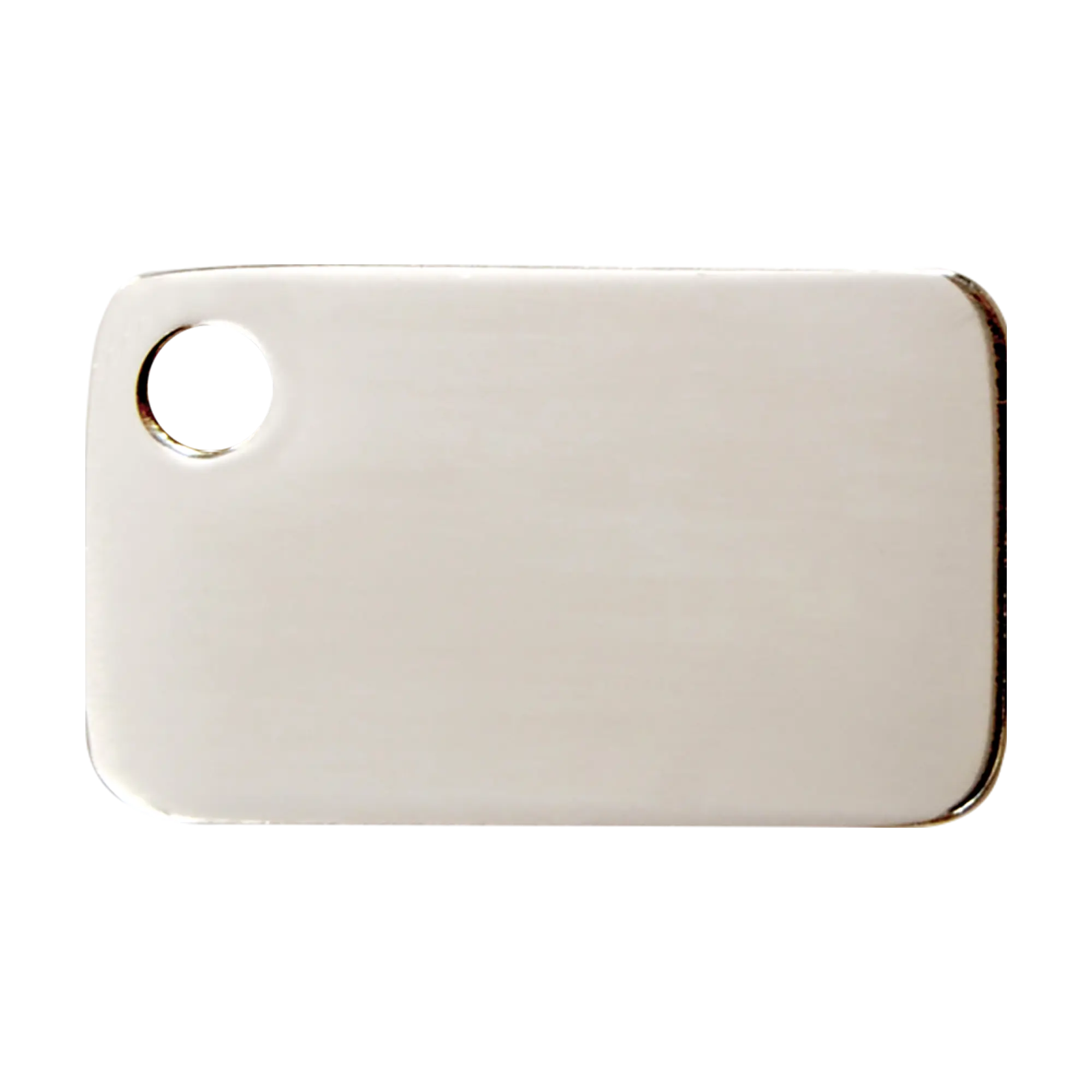 Rectangle Flat Stainless Steel pet tag