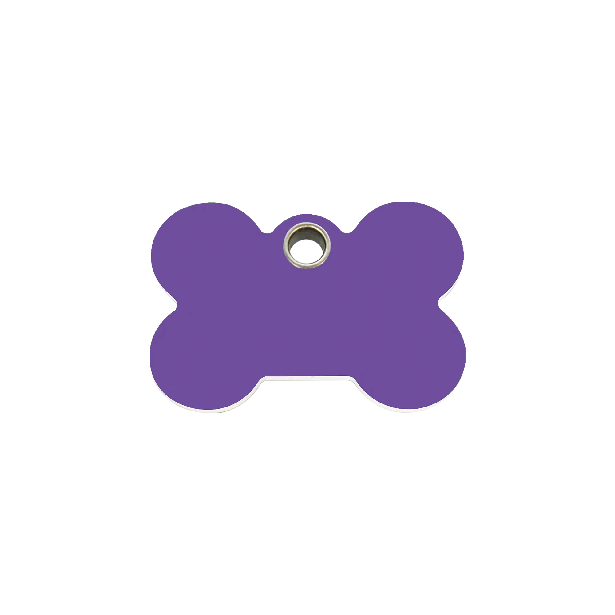 Bone Flat Plastic pet tag