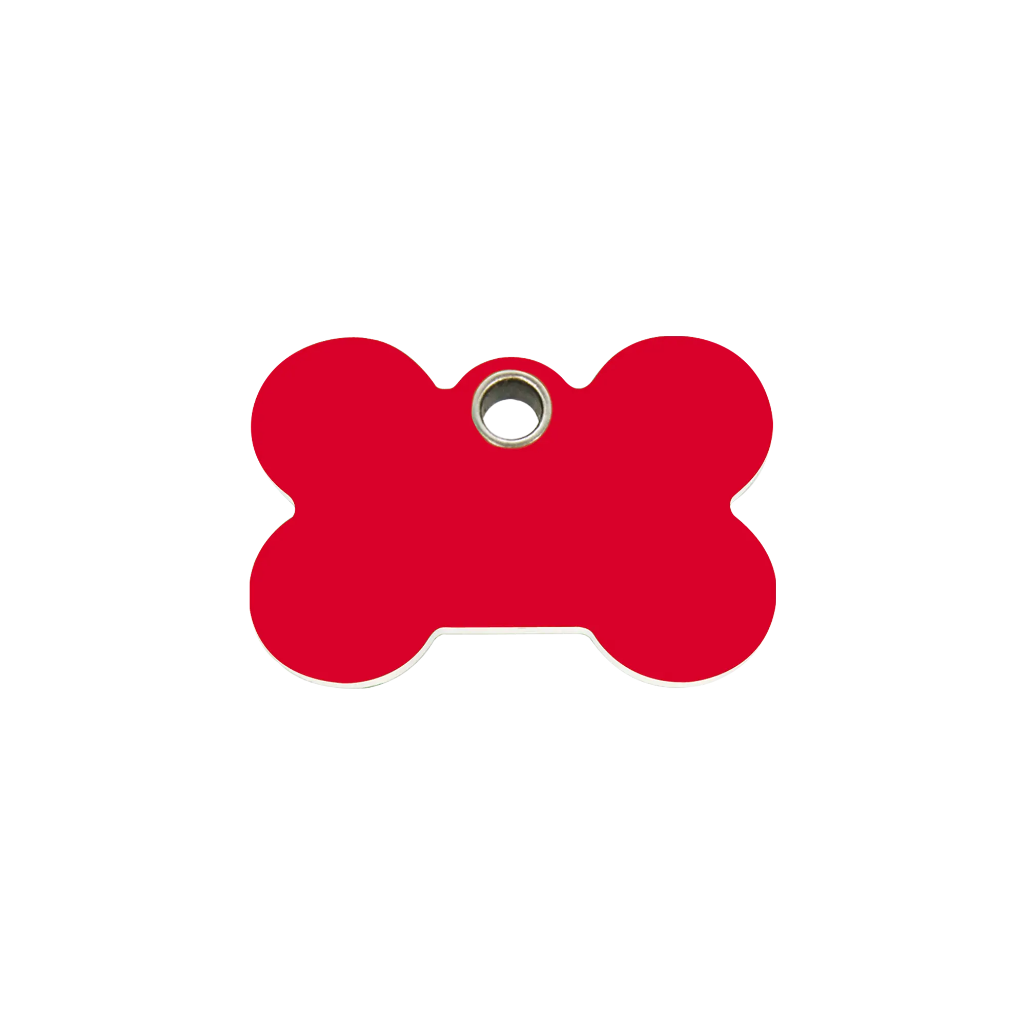 Bone Flat Plastic pet tag