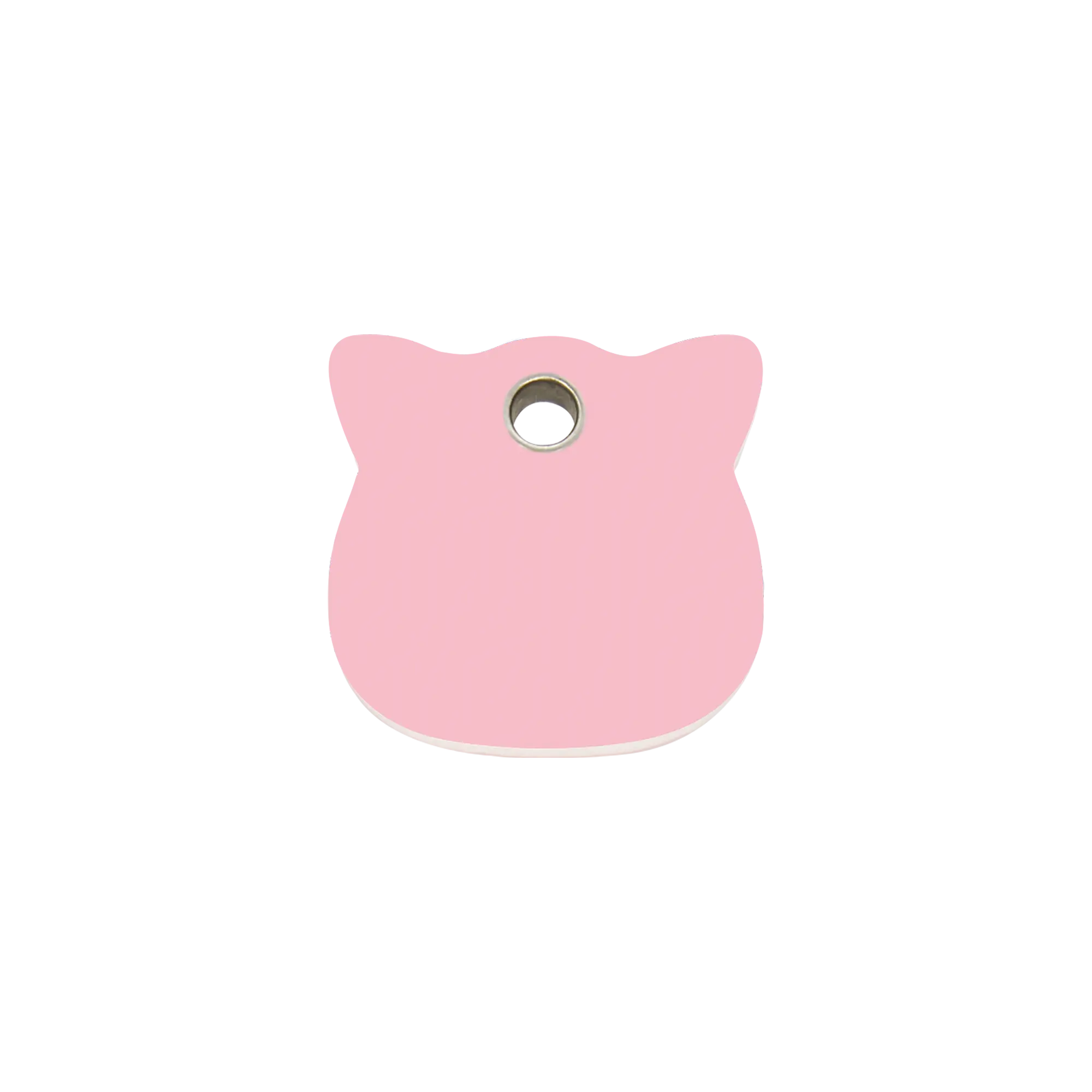 Cat Head Flat Plastic pet tag