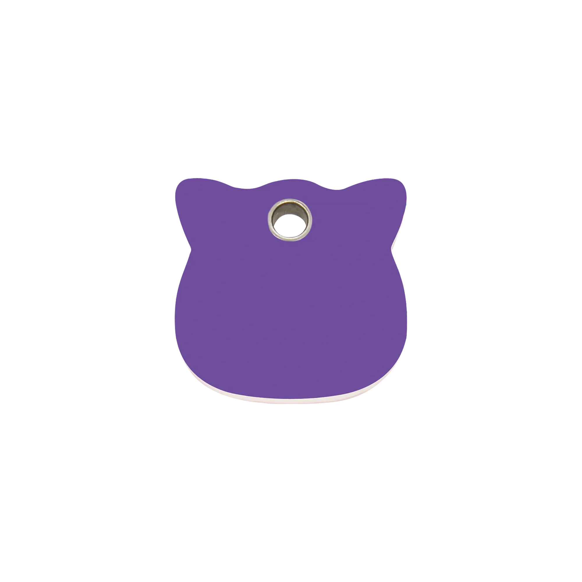 Cat Head Flat Plastic pet tag