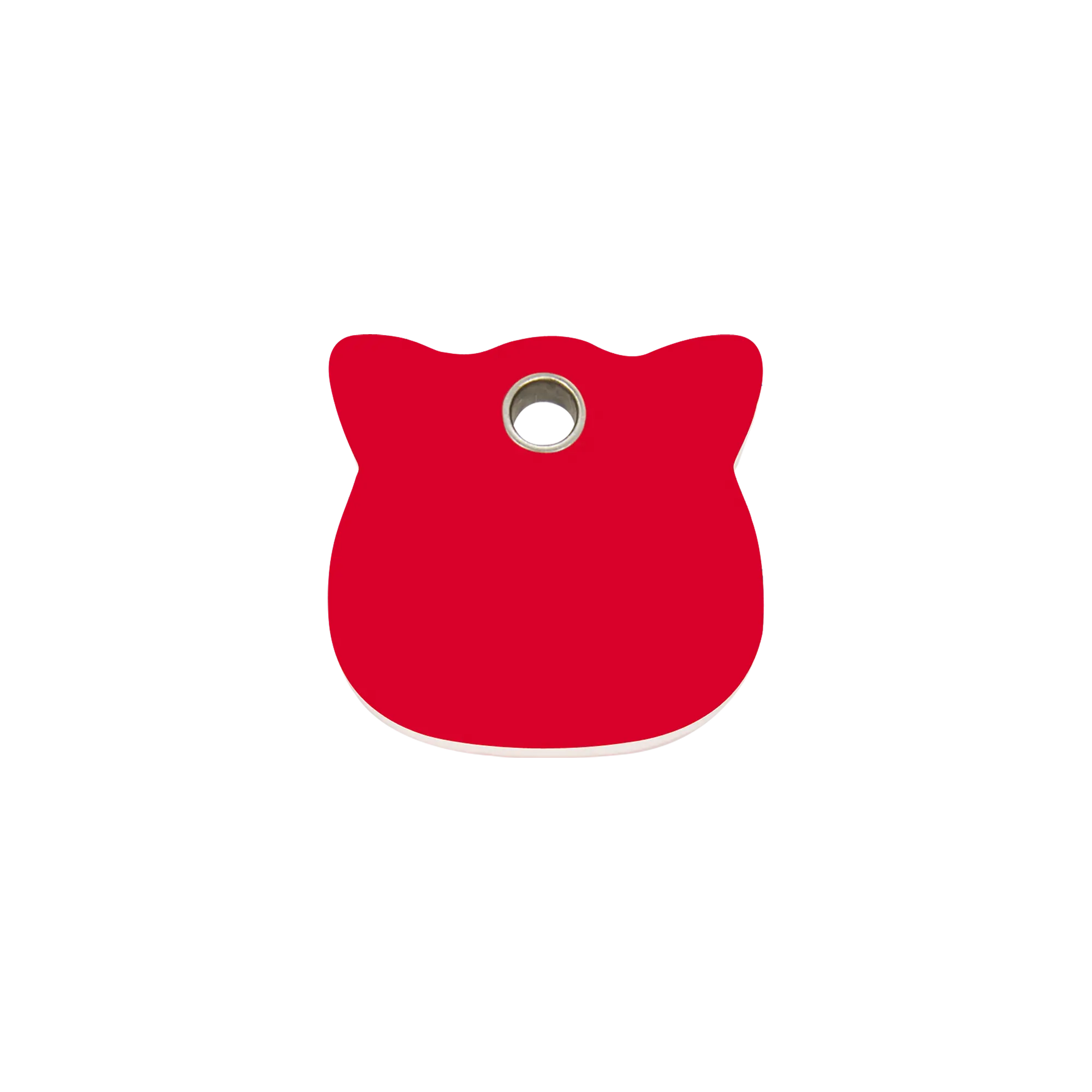 Cat Head Flat Plastic pet tag