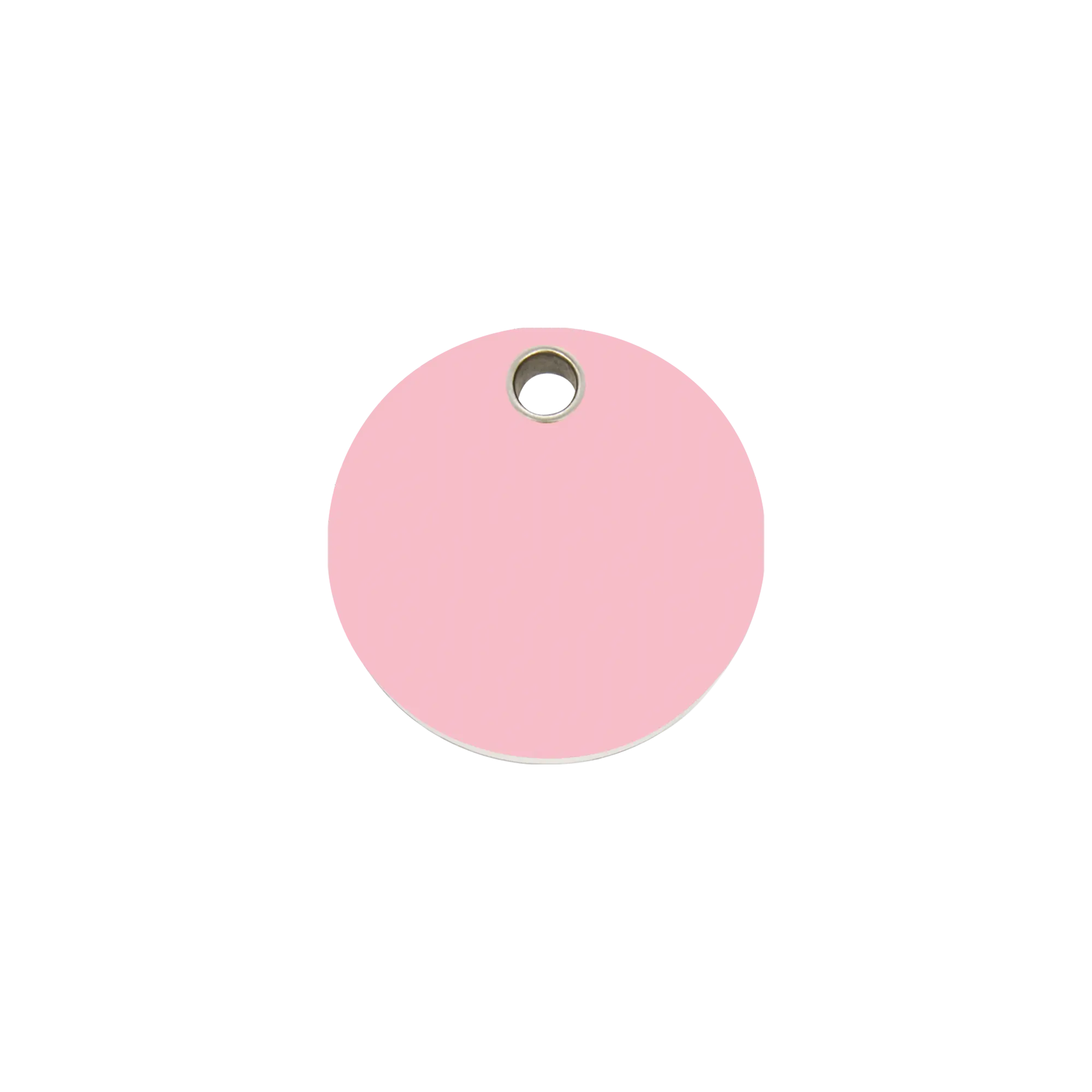 Circle Flat Plastic pet tag