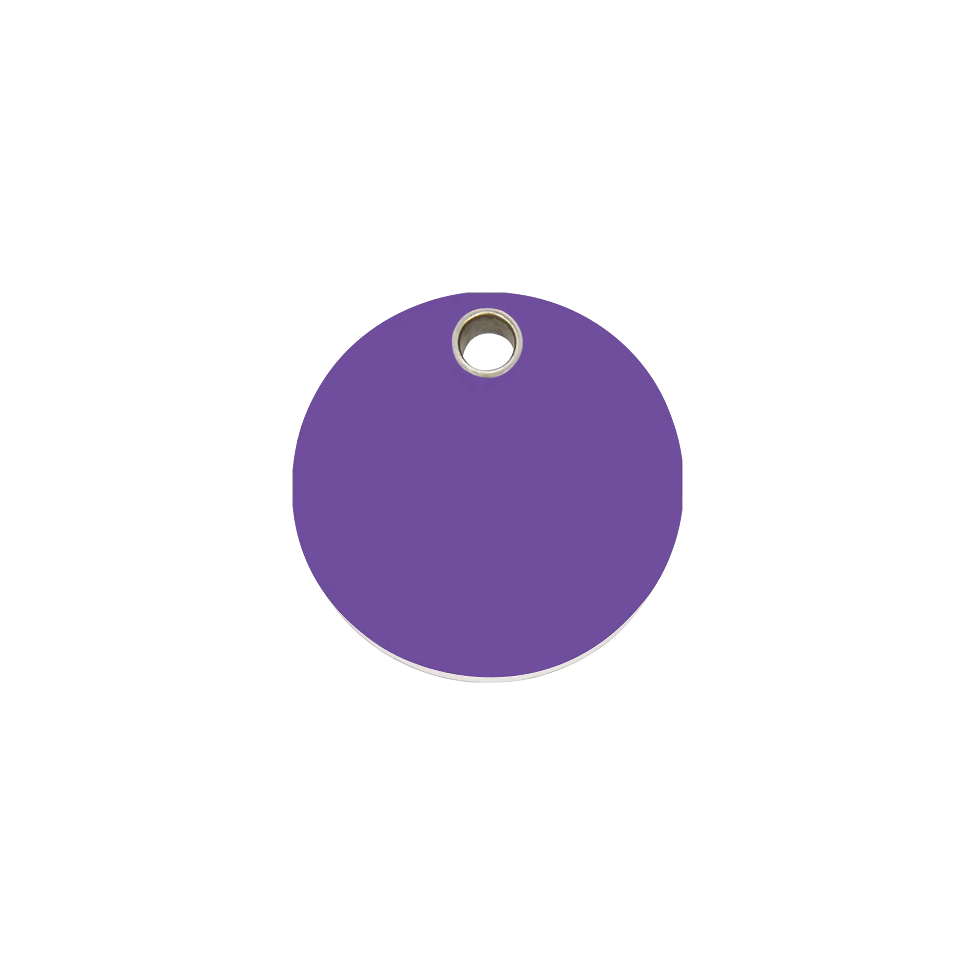 Circle Flat Plastic pet tag