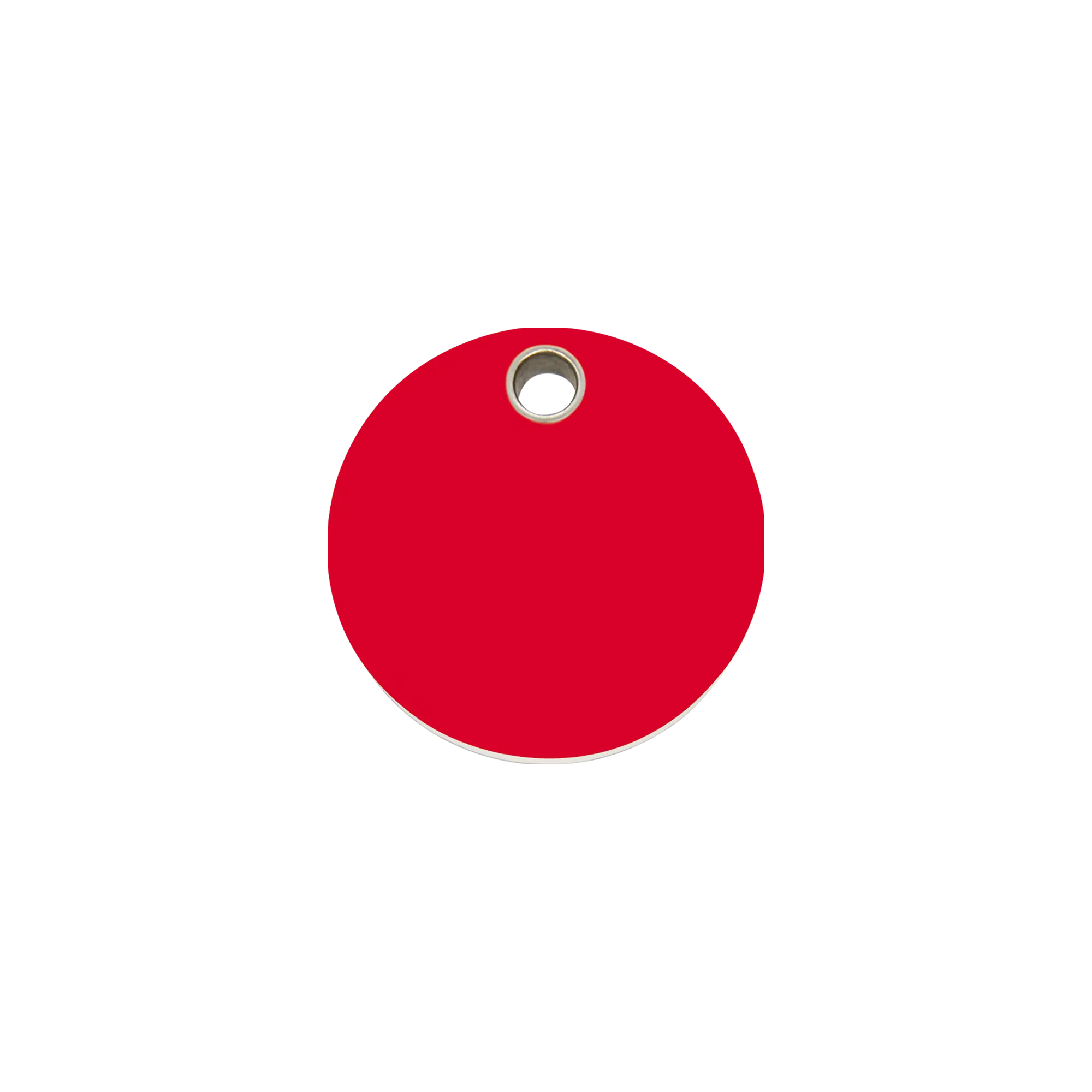 Circle Flat Plastic pet tag