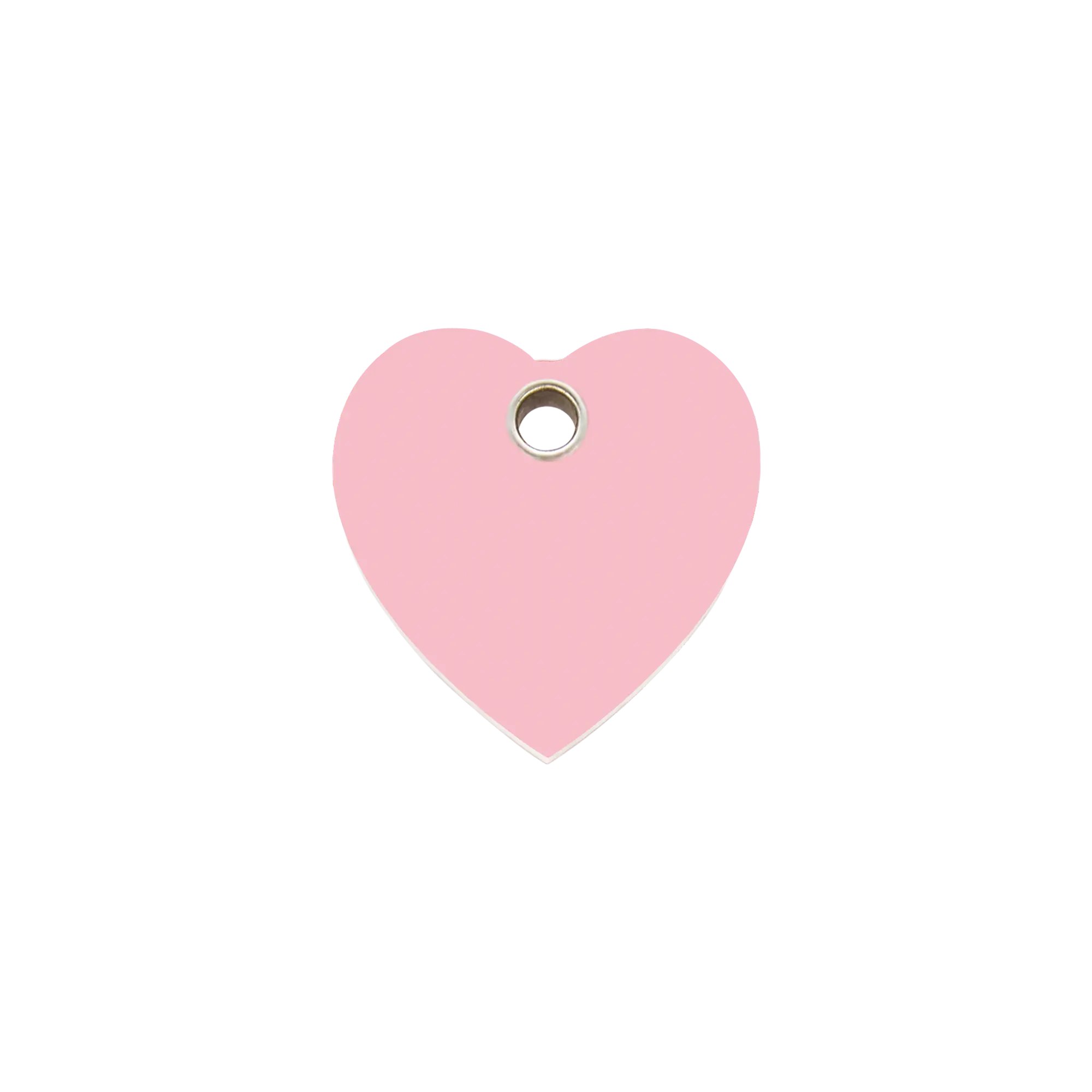 Heart Flat Plastic pet tag