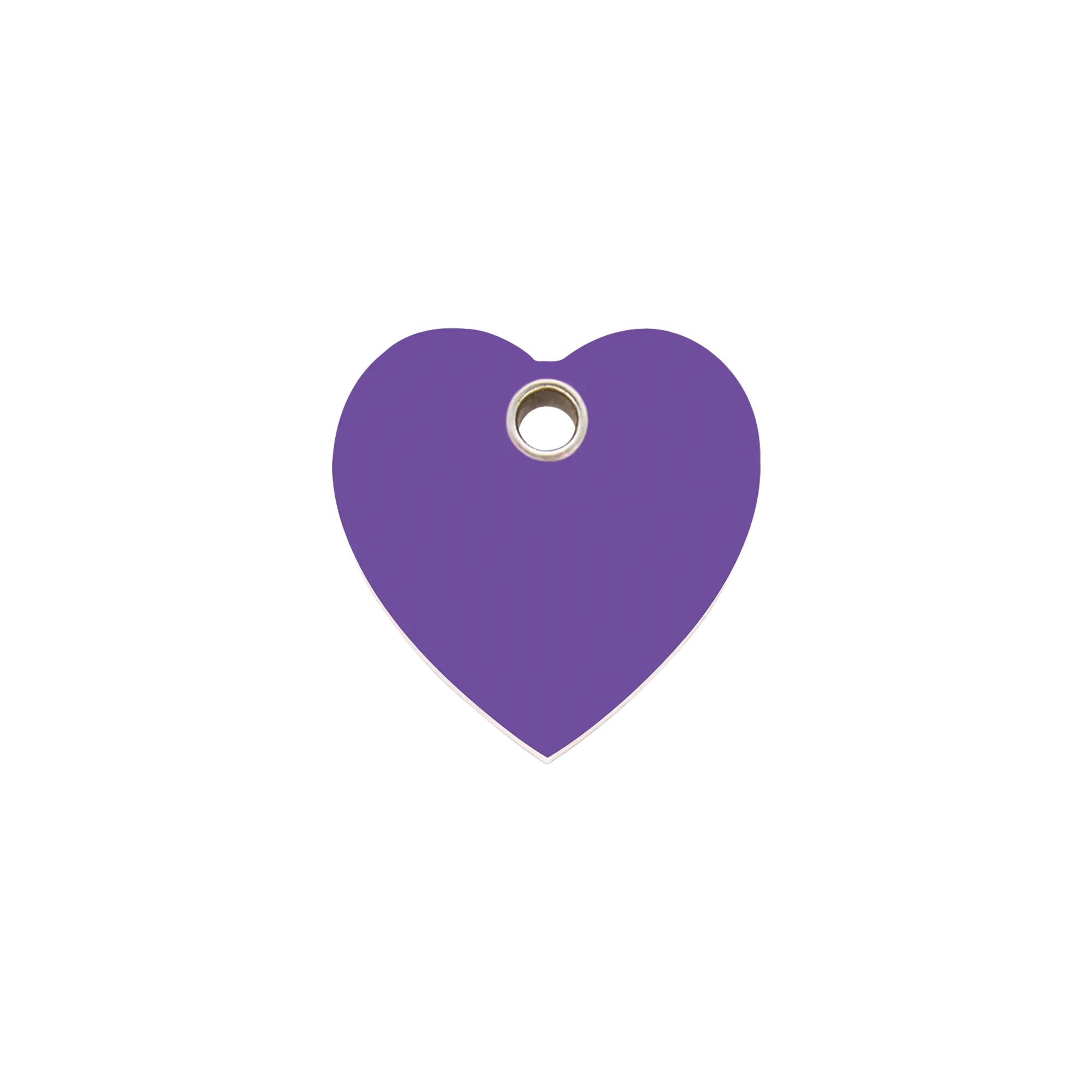 Heart Flat Plastic pet tag