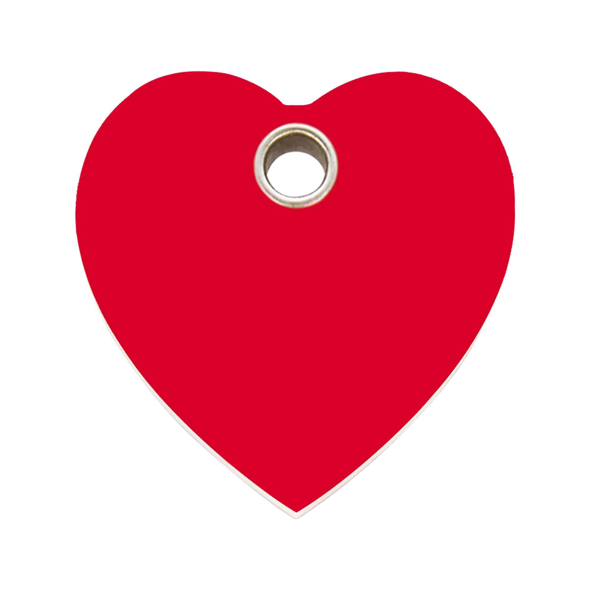 Heart Flat Plastic pet tag