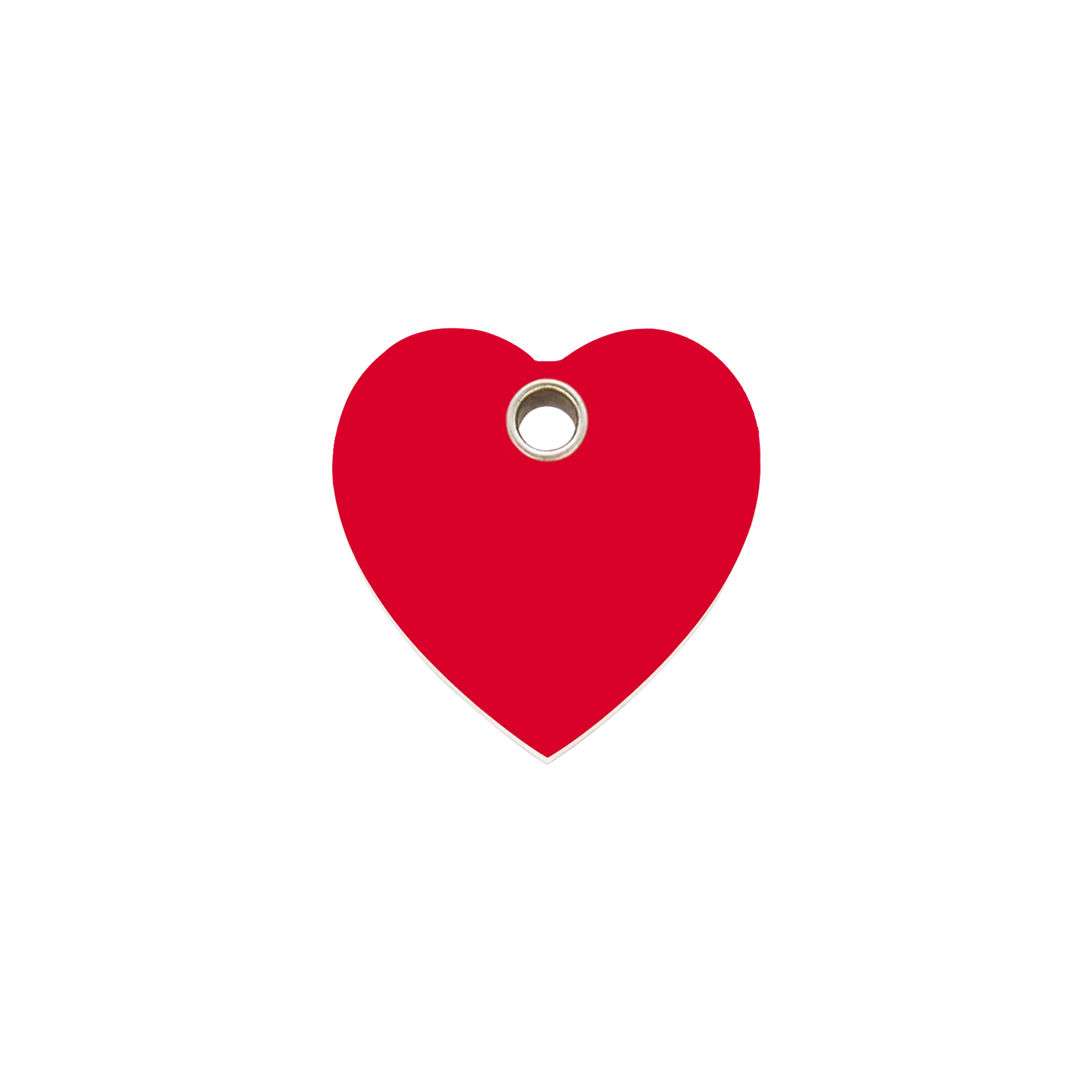 Heart Flat Plastic pet tag