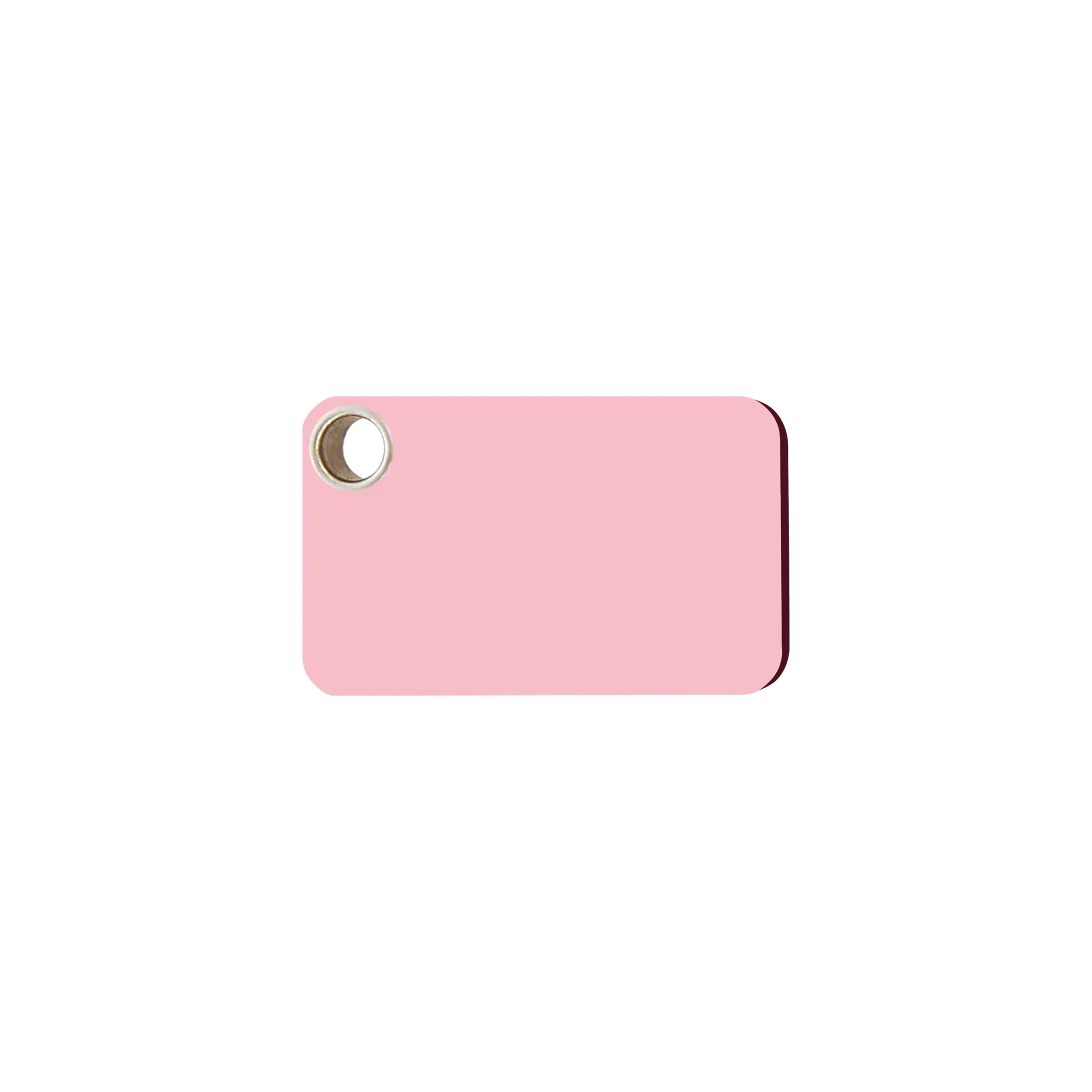 Rectangle Flat Plastic pet tag