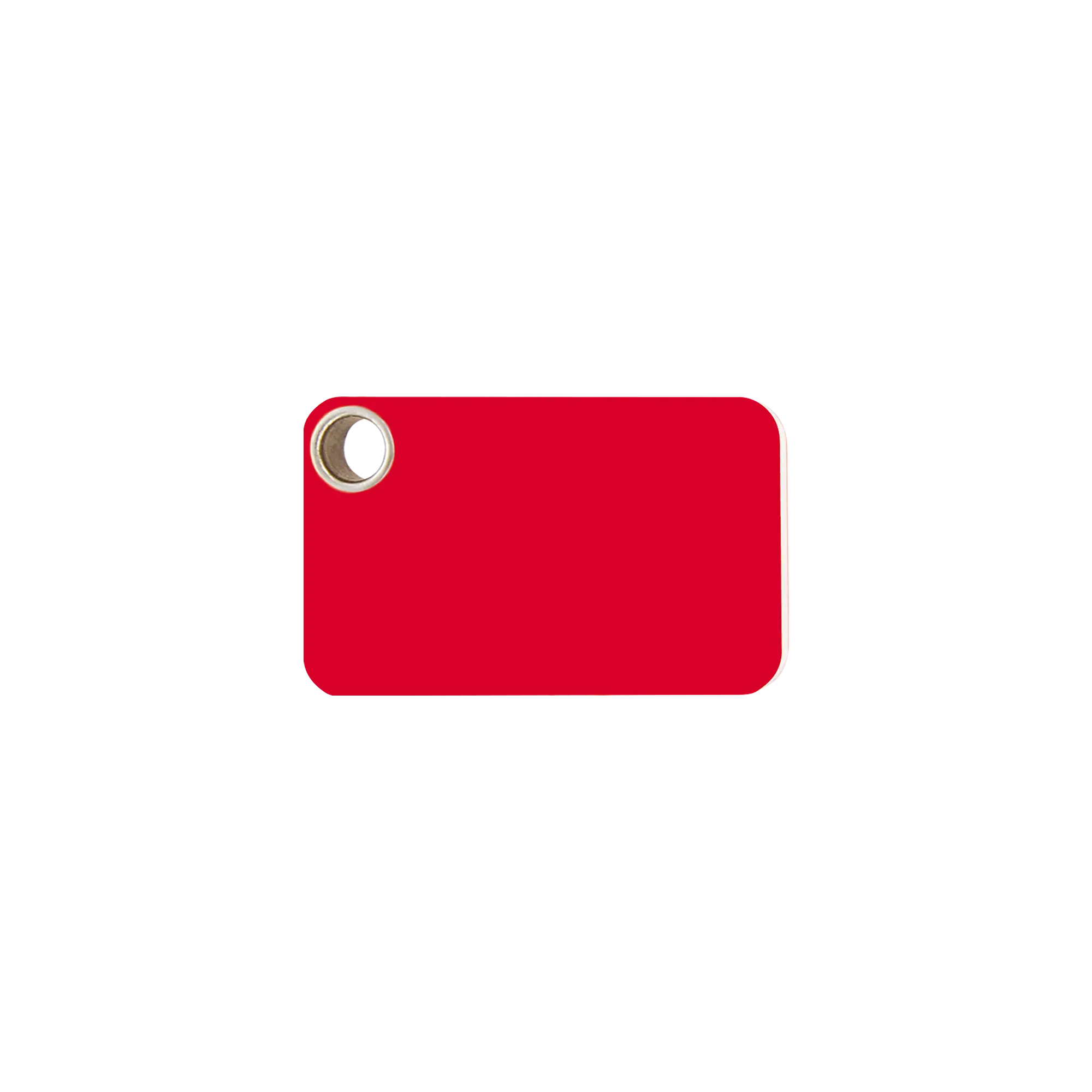 Rectangle Flat Plastic pet tag