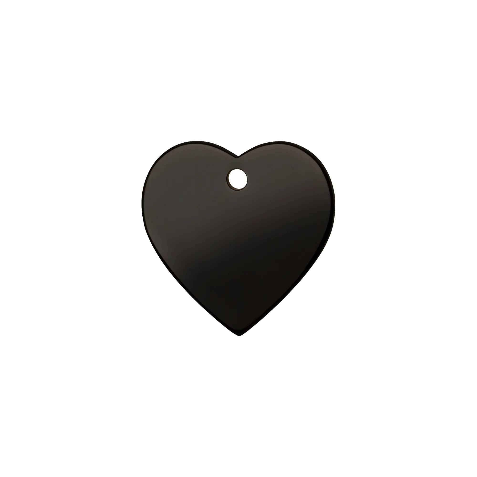 Heart Titanium Coated pet tag