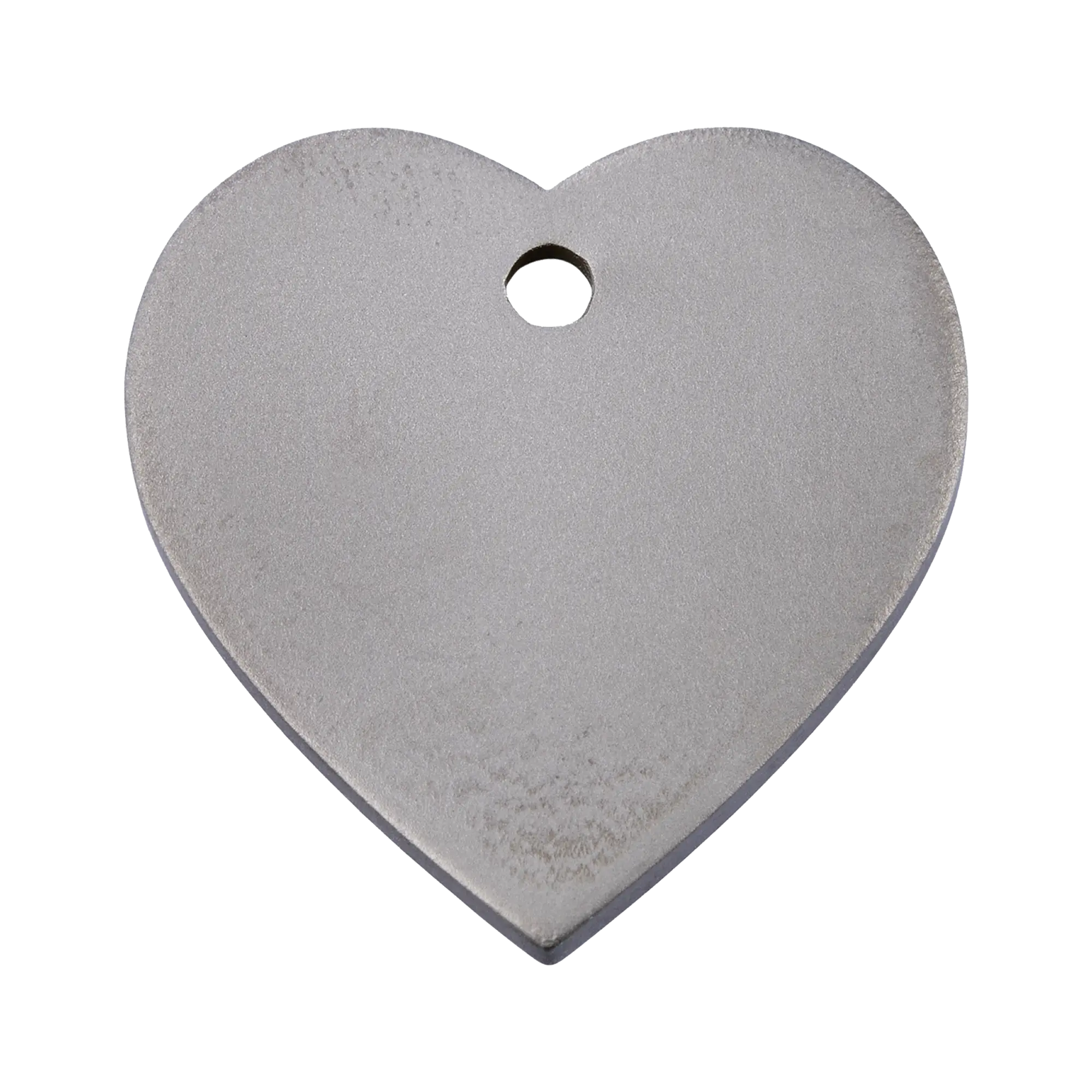 Heart Flat Titanium pet tag