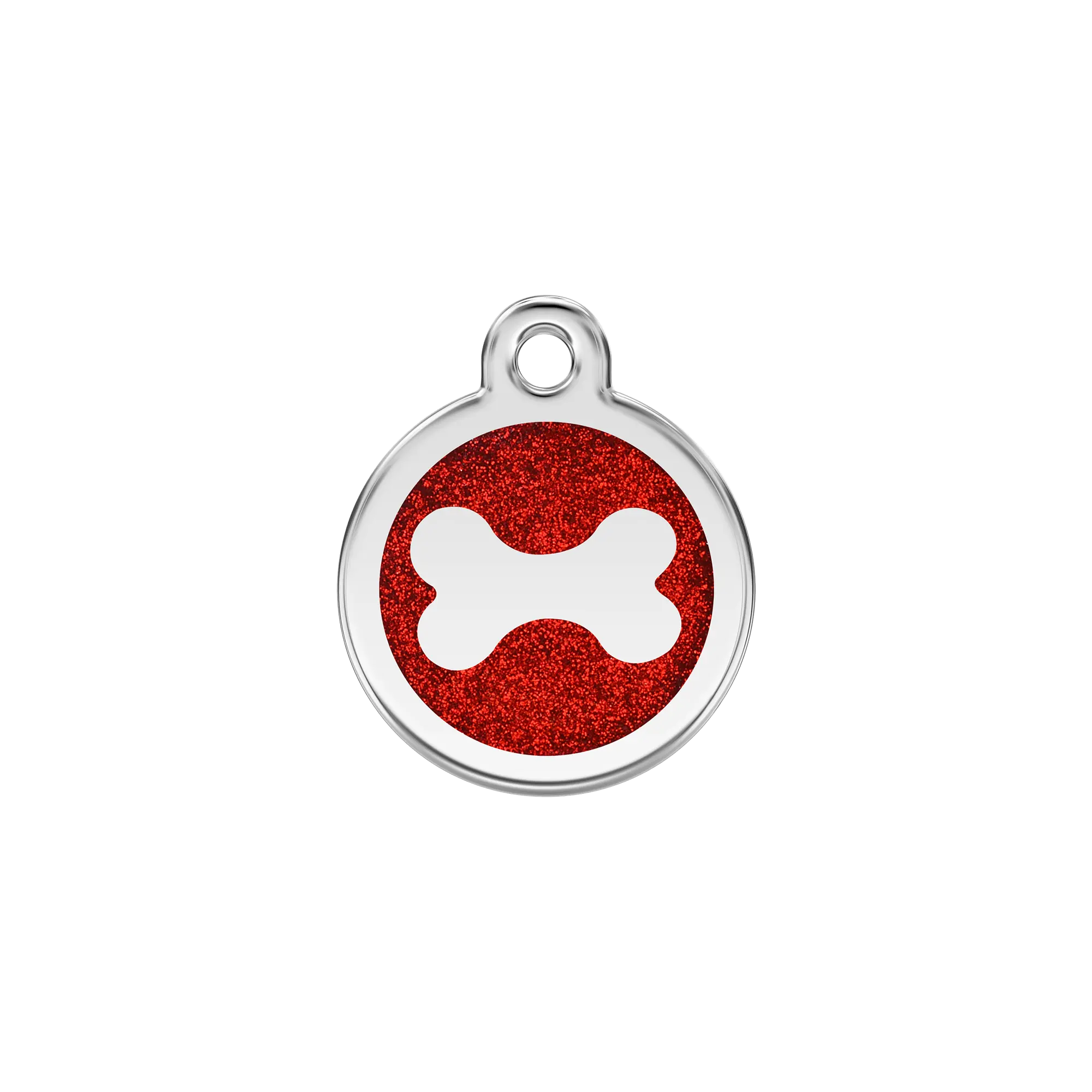 Glitter Bone Glitter Enamel & Stainless Steel pet tag